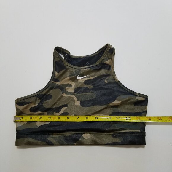 Nike Camo High Neck Unlined Sports Bra Size S - Picture 2 of 7
